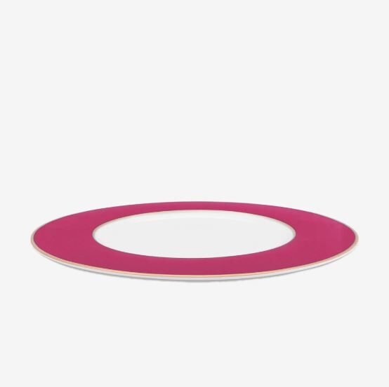 Pembe Porselen Yemek Tabağı 28 cm