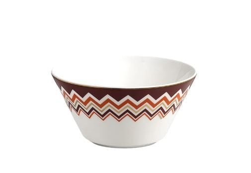 Iconic Turuncu Bordo Porselen Kase 13 cm