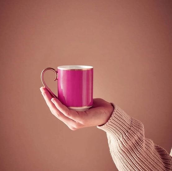 Pembe Porselen Kupa 250 ml