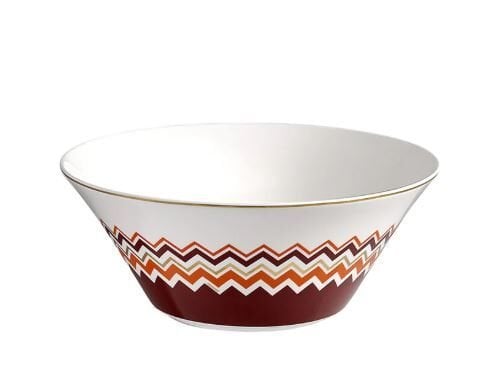 Iconic Turuncu Bordo Porselen Servis Kasesi 26,5 cm