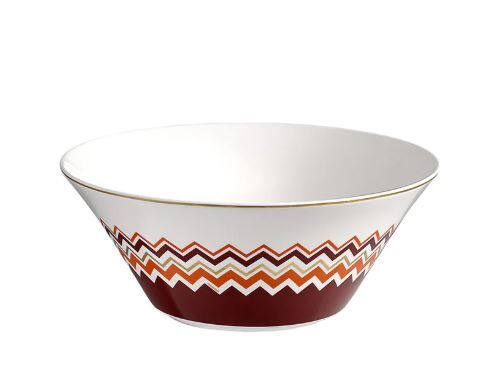 Iconic Turuncu Bordo Porselen Servis Kasesi 26,5 cm