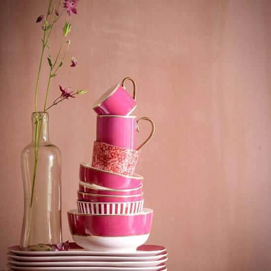 Pembe Porselen Kase 12,5 cm