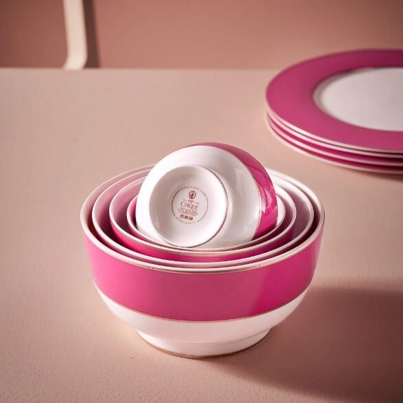 Pembe Porselen Kase 12,5 cm