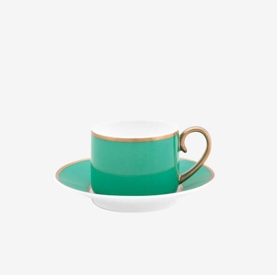 Yeşil Porselen Kahve Fincanı 120 ml