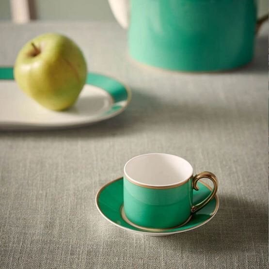 Yeşil Porselen Kahve Fincanı 120 ml