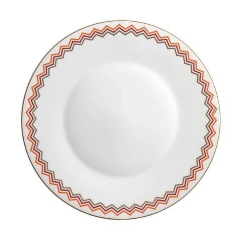 Iconic Turuncu Bordo Porselen Servis Tabağı & Supla 32 cm