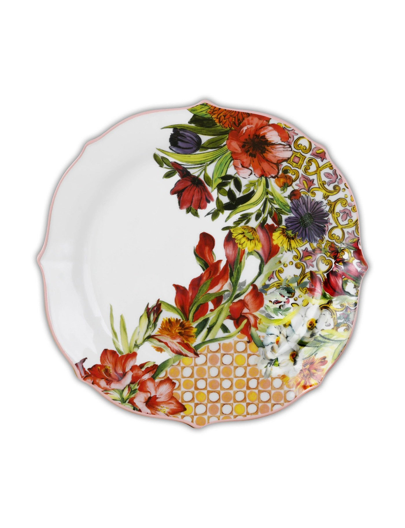 Baci Milano, Milano Koleksiyonu Porselen Tabak - Mercan