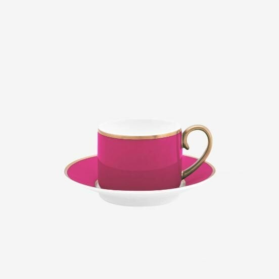 Pembe Porselen Kahve Fincanı 120 ml