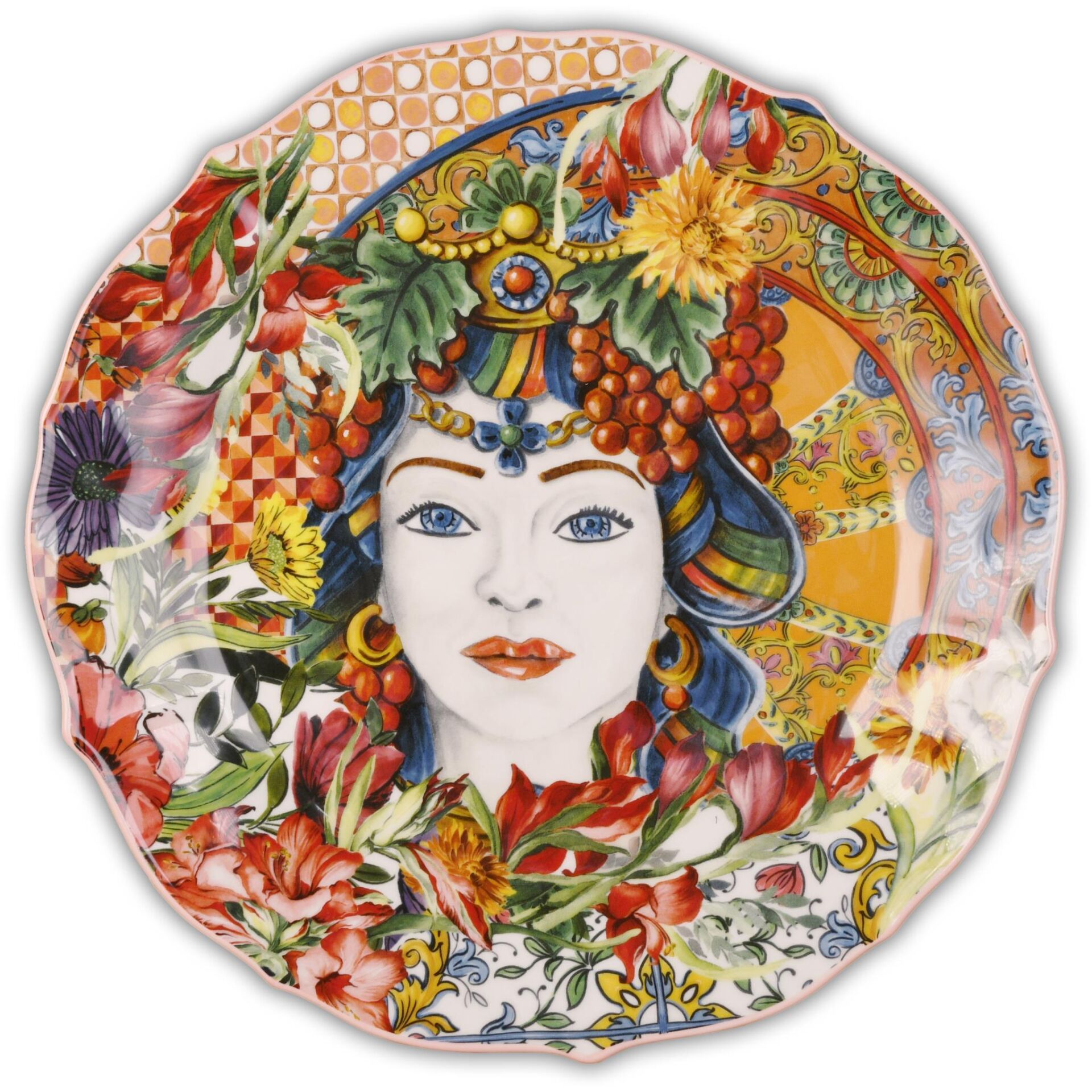 Milano Mercan Porselen Servis Tabağı 35 Cm