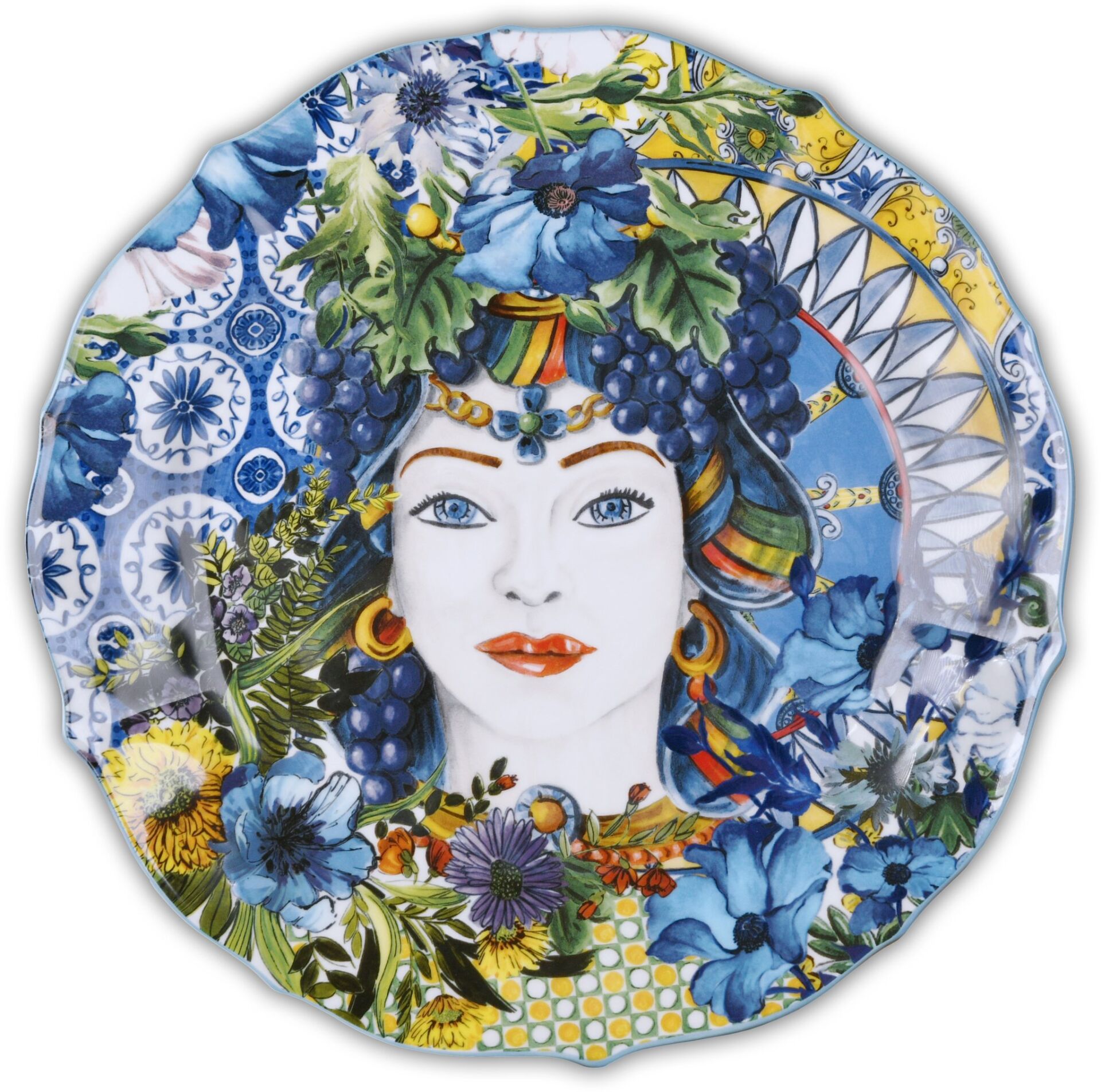 Baci Milano, Milano Koleksiyonu Porselen Tabak - Mavi