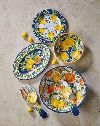 Mavi Melamin Kahvaltı Tabağı 23 Cm Capri Collection