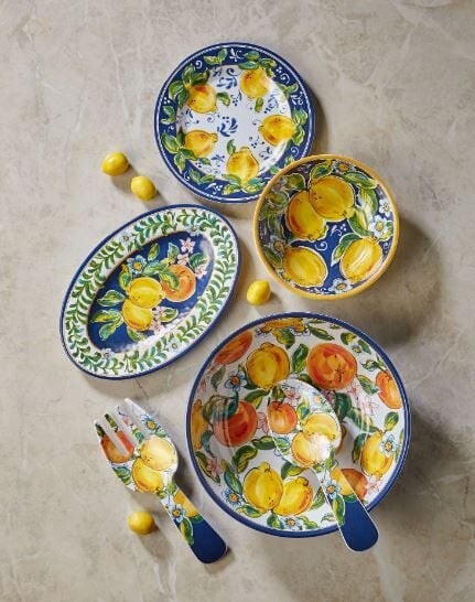 Mavi Melamin Kahvaltı Tabağı 23 Cm Capri Collection