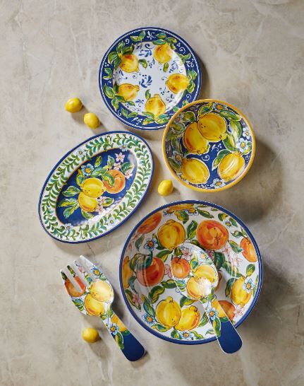 Mavi Melamin Kahvaltı Tabağı 23 Cm Capri Collection