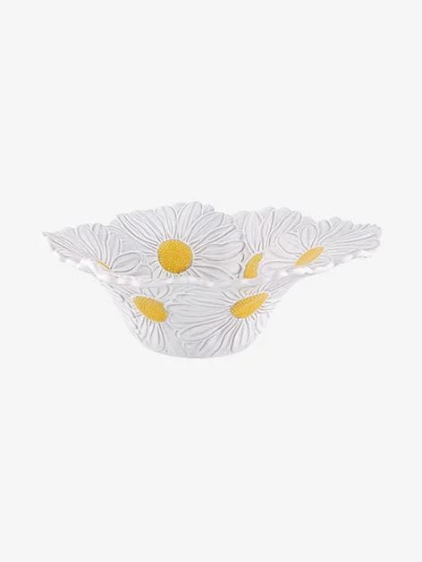 Beyaz Seramik Servis Kasesi 27 Cm Maria Flor