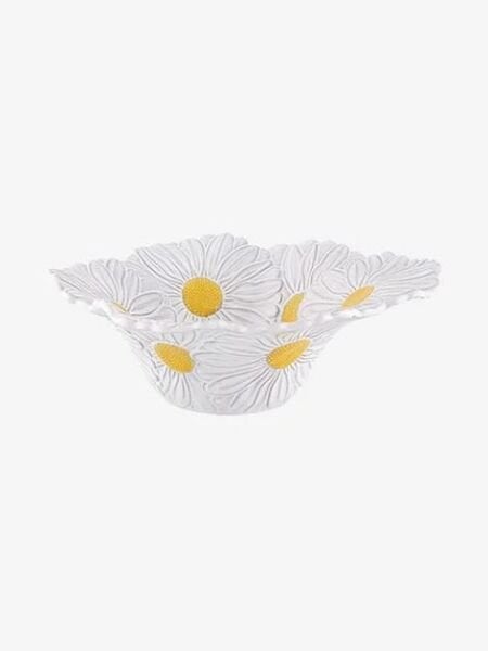 Beyaz Seramik Servis Kasesi 27 Cm Maria Flor