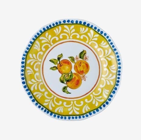 Sarı Melamin Kahvaltı Tabağı 23 Cm Capri Collection