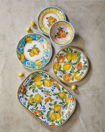 Sarı Melamin Kahvaltı Tabağı 23 Cm Capri Collection