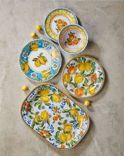 Sarı Melamin Kahvaltı Tabağı 23 Cm Capri Collection