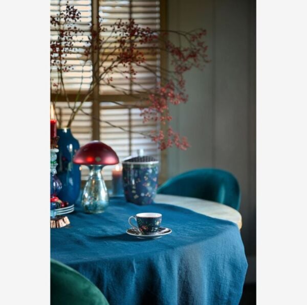 Berry Blues Mavi Porselen Kahve Fincanı 120 ML