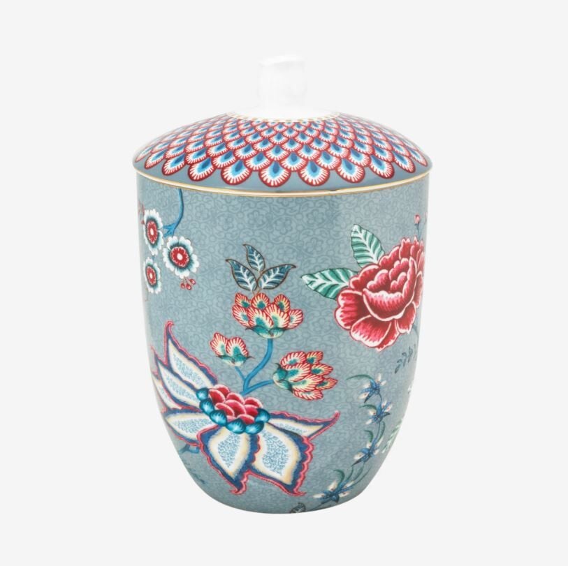 Flower Festival Mavi Porselen Küp 1500 Ml