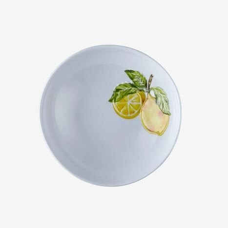 Beyaz Melamin Çukur Tabak 20 Cm