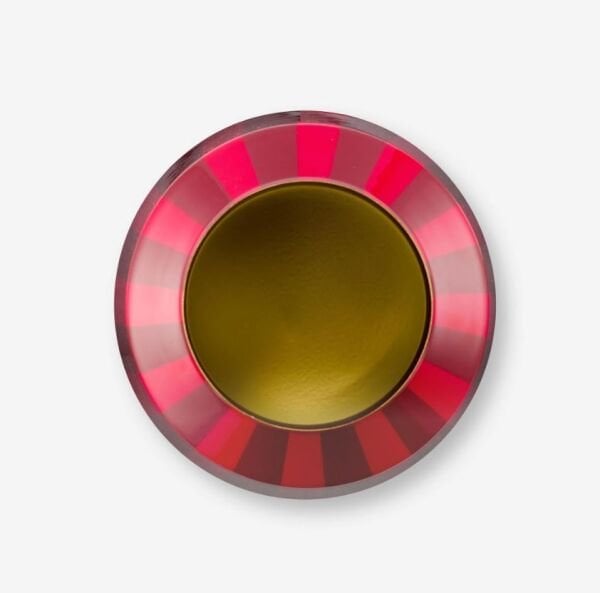 Kırmızı Metal Vazo 24X29 Cm Love BirdsV