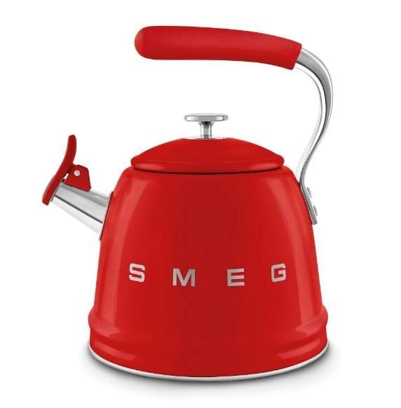 Smeg Retro Islıklı Kettle Kırmızı