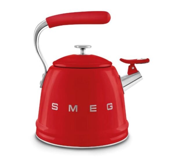 Smeg Retro Islıklı Kettle Kırmızı