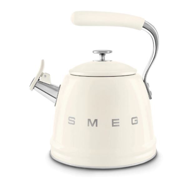 Smeg Retro Islıklı Kettle Krem