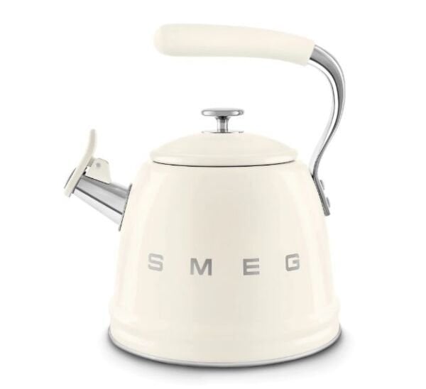 Smeg Retro Islıklı Kettle Krem