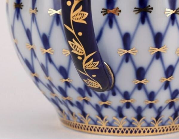 Tea set Tulip Cobalt Net  6/20