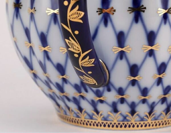 Tea set Tulip Cobalt Net  6/20