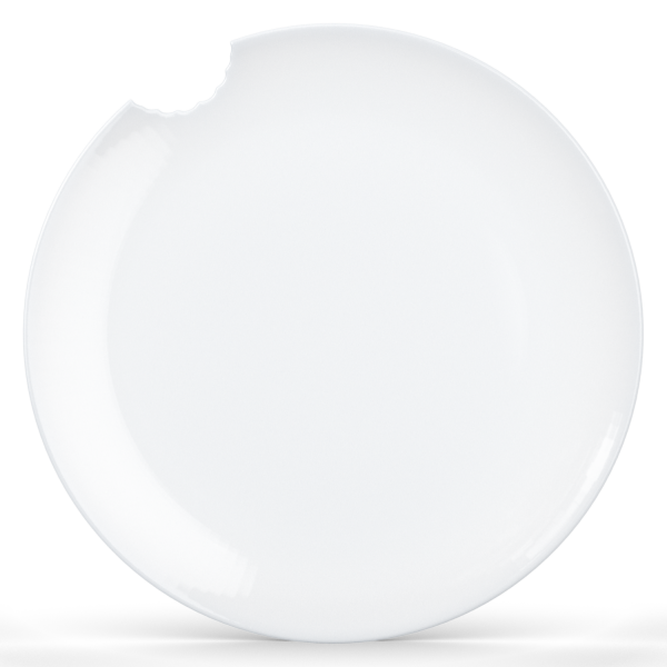 Isırıklı Yemek Tabakları 2'li Set (28 cm)