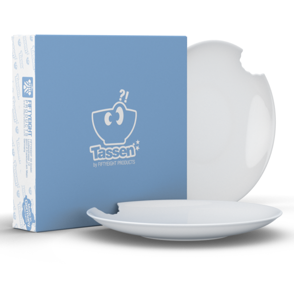 Isırmalı Çukur Tabaklar 2 Parçalı Set (24 cm)