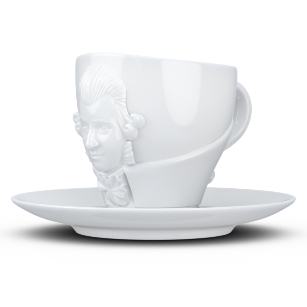 Yetenek fincanı ''Wolfgang Amadeus Mozart'' beyaz, 260 ml