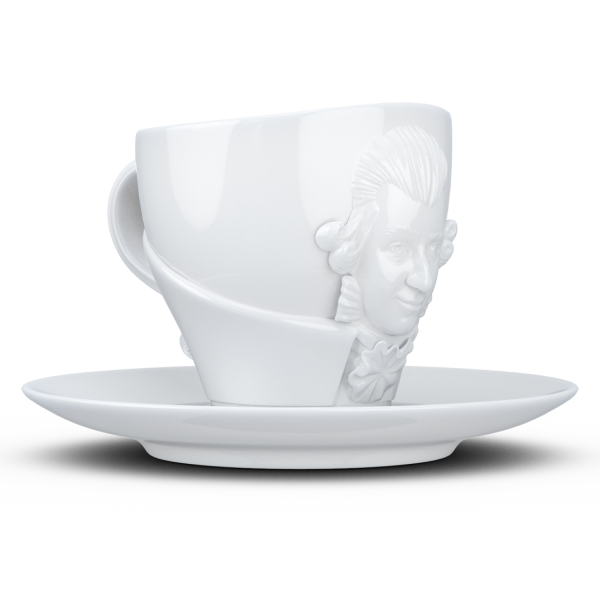 Yetenek fincanı ''Wolfgang Amadeus Mozart'' beyaz, 260 ml