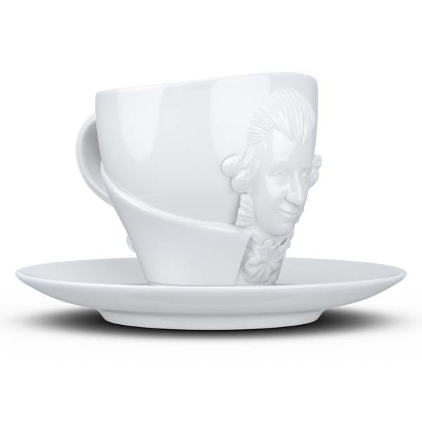 Yetenek fincanı ''Wolfgang Amadeus Mozart'' beyaz, 260 ml