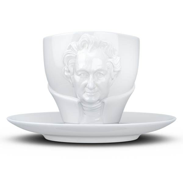 Yetenek fincanı ''Johann Wolfgang von Goethe'' Beyaz, 260 ml
