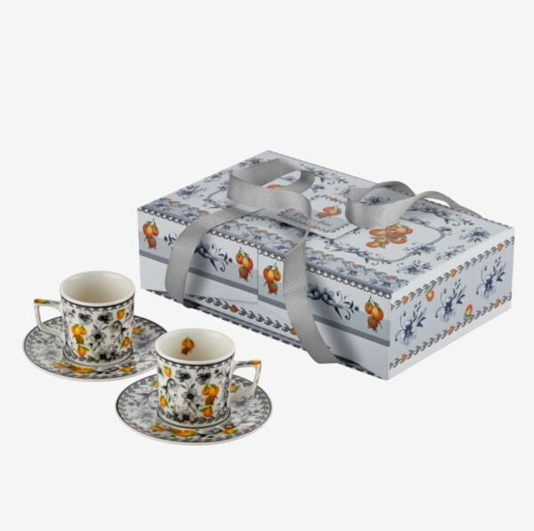 Gri Porselen Kahve Fincan Seti 120 Ml Arancia Collection