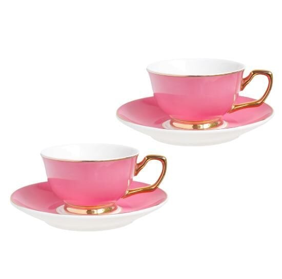 Fuşya 2 li Kahve Fincan Seti