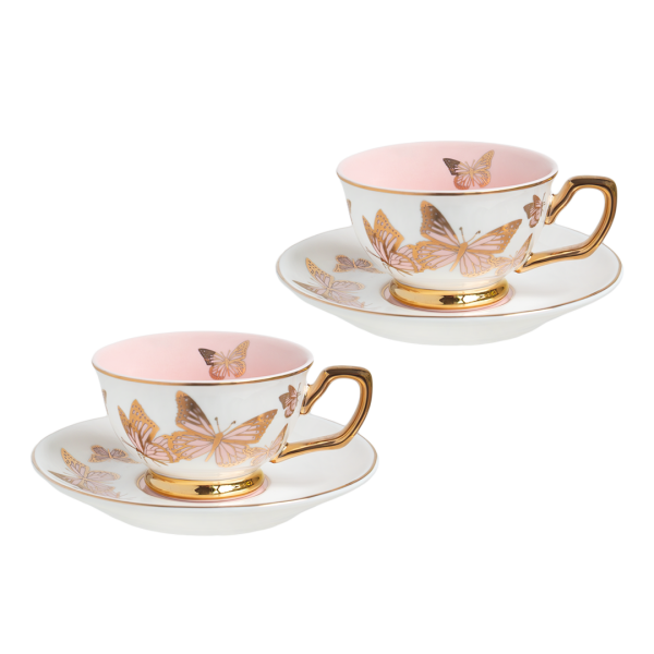 Kelebekli 2 li Kahve Fincanı