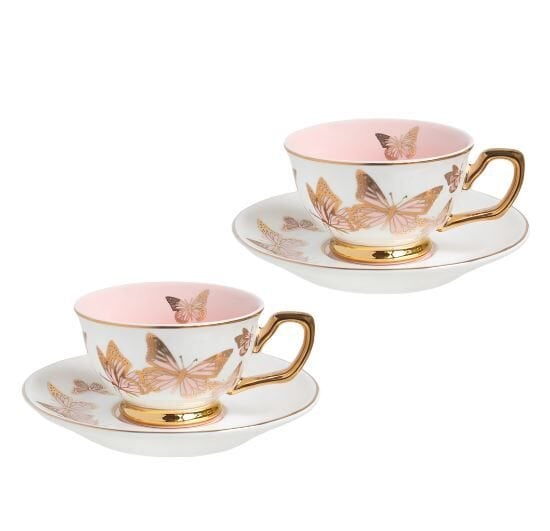 Kelebekli 2 li Kahve Fincanı