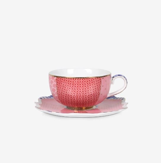 Pembe Porselen Kahve Fincanı 125 ml