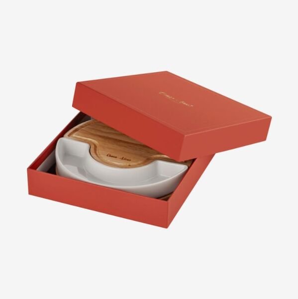 Kahverengi Ahşap Peynir Sunum Tabağı