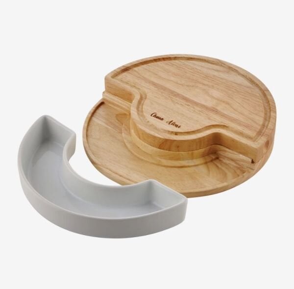 Kahverengi Ahşap Peynir Sunum Tabağı