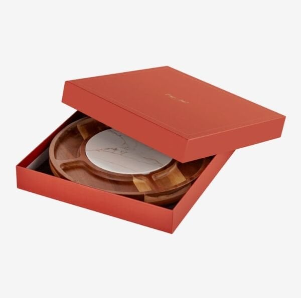 Kahverengi Ahşap Peynir Sunum Tabağı