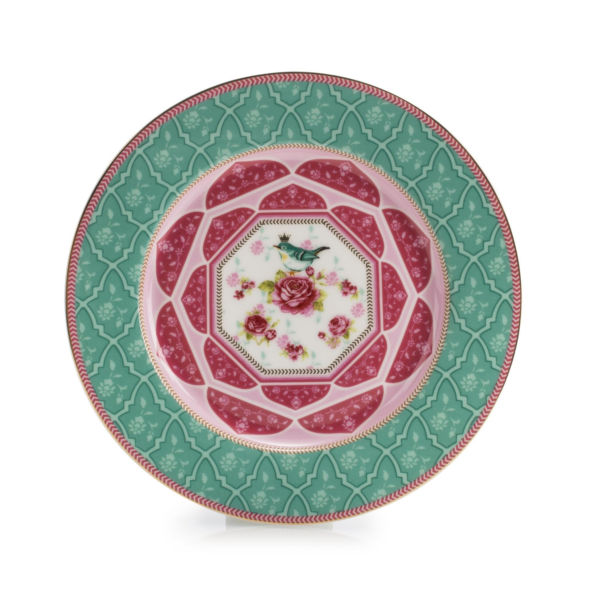 Peri Masalı Yeşil Porselen Tabak 19 Cm