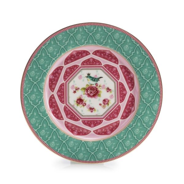 Peri Masalı Yeşil Porselen Tabak 19 Cm