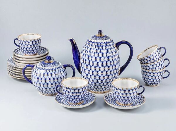 Coffee set Tulip Cobalt net 6/20
