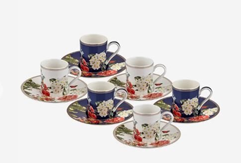 Lacivert Porselen Kahve Fincanı 90 ml